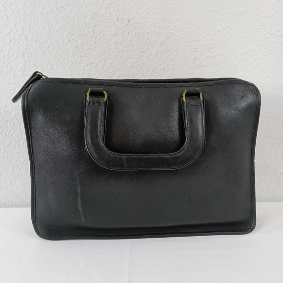 Vintage Coach Black Slim Satchel 310- 3934 - Picture 2 of 10